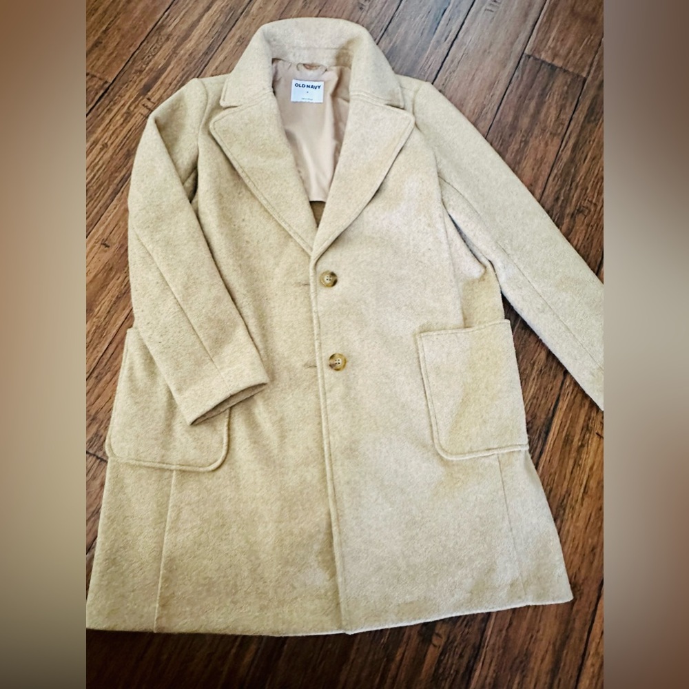Old navy tan peacoat